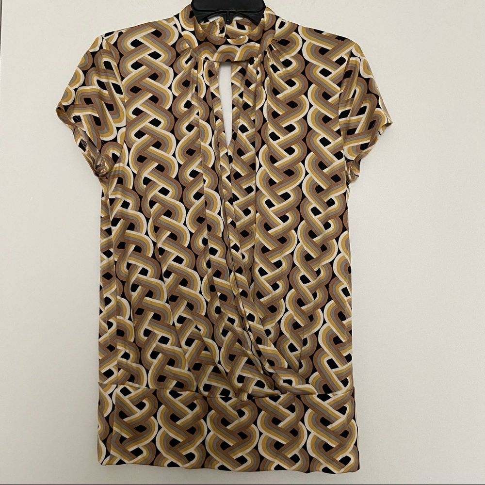 Trina Turk Sleeveless Silk Blouse Medium